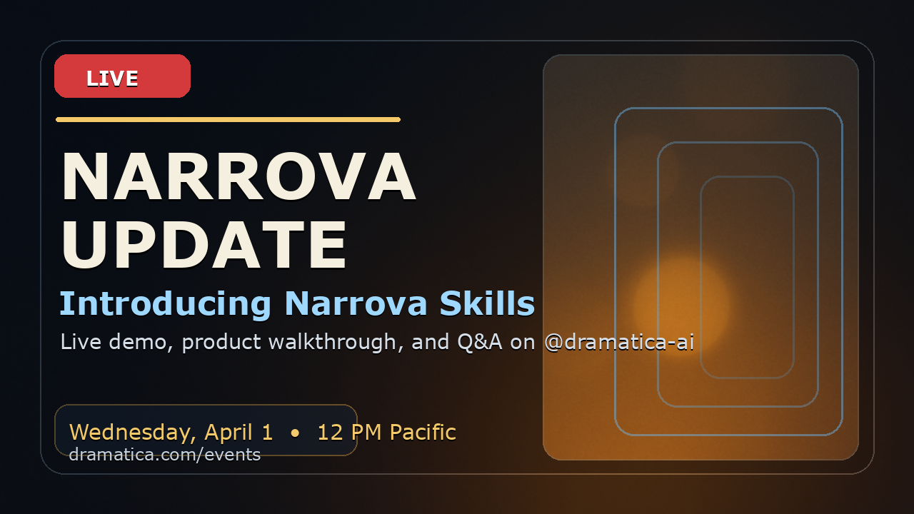 Narrova Update Livestream: Narrova Skills